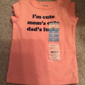 NEW Carter's TShirt Size: 6 months